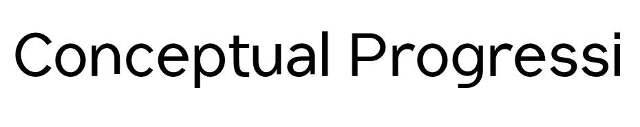  Conceptual Progressive Font font